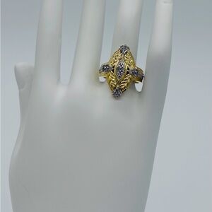 Diamond Marquise Mossionite 0.33 CTW Statement Ring •NWT